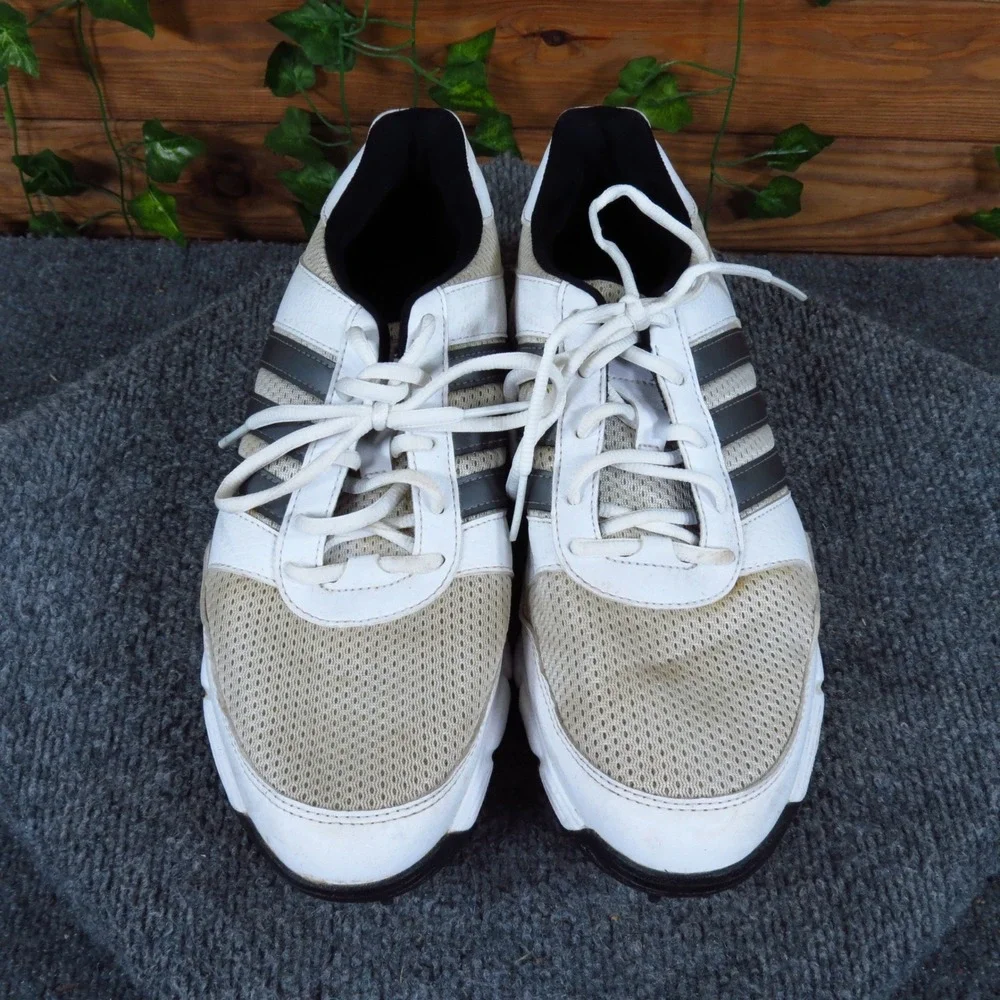 Adidas Tech Response Men Golf Shoes Size 9.5 Performance Cleated White F33549